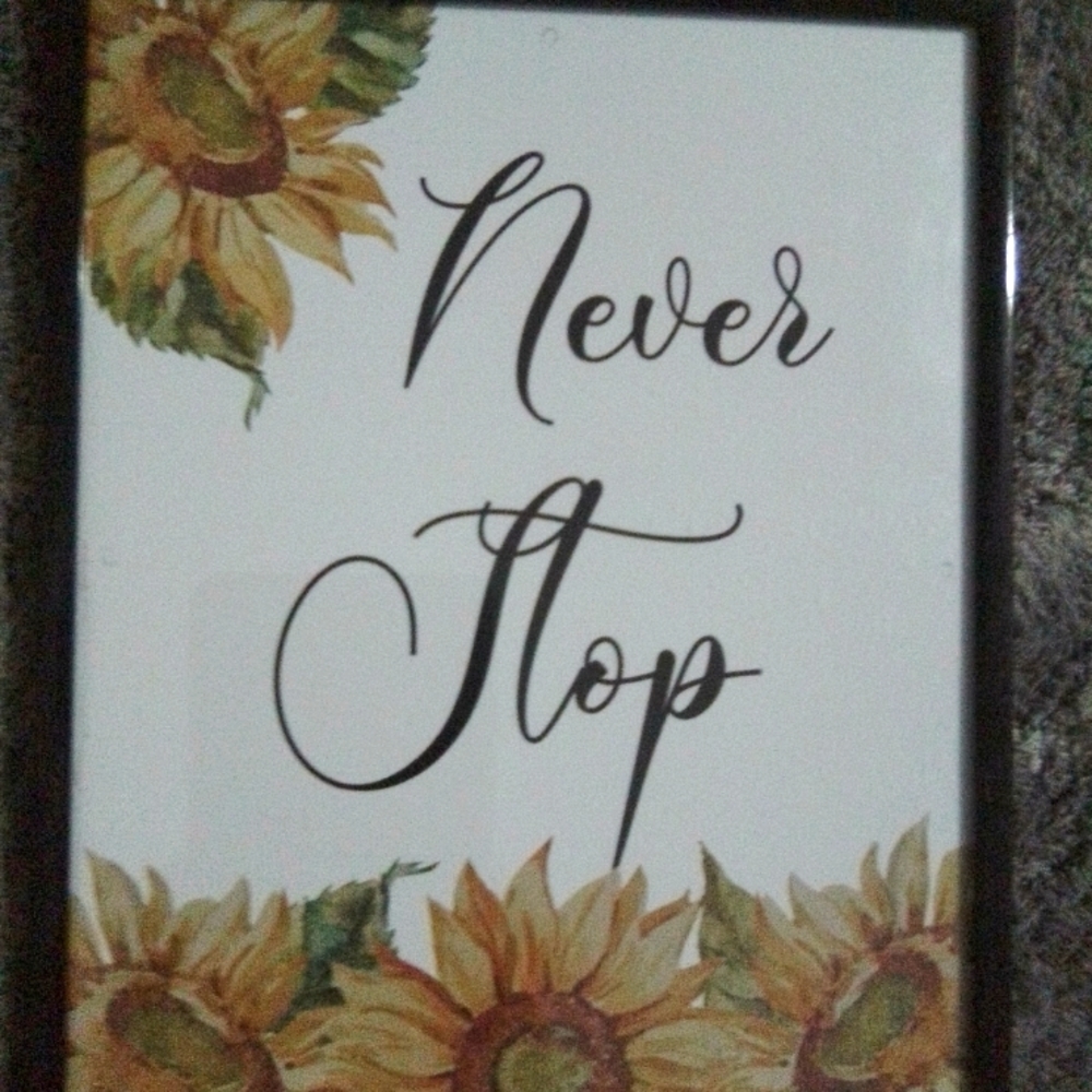 Sunflower motivational images in frames
